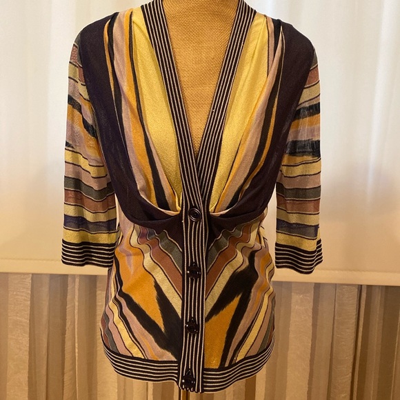MISSONI Fabulous summer cardigan perfect color combination size Small